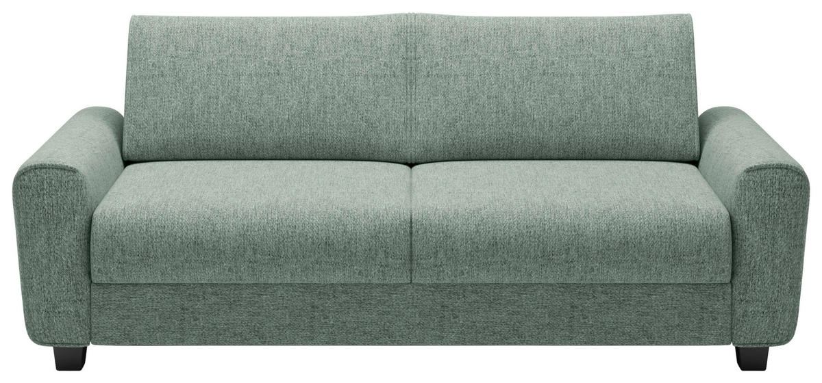SCHLAFSOFA Webstoff Grün  - Schwarz/Grün, Design, Kunststoff/Textil (203/69-82/99cm) - Welnova