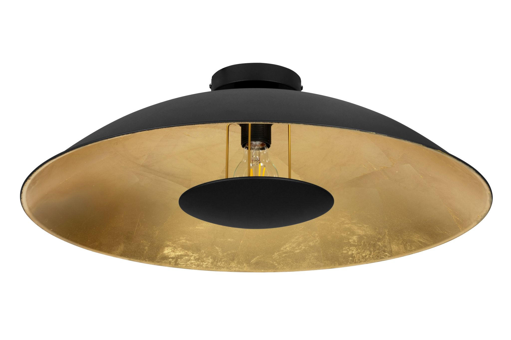 DECKENLEUCHTE Crawley 60/20 cm   - Goldfarben/Schwarz, Design, Metall (60/20cm) - Marama