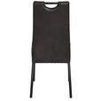 STUHL Mikrofaser Anthrazit  - Anthrazit/Schwarz, KONVENTIONELL, Textil (44/99/62cm) - Carryhome