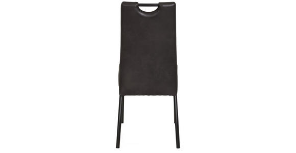 STUHL Mikrofaser Anthrazit - Anthrazit/Schwarz, KONVENTIONELL, Textil (44/99/62cm) - Carryhome