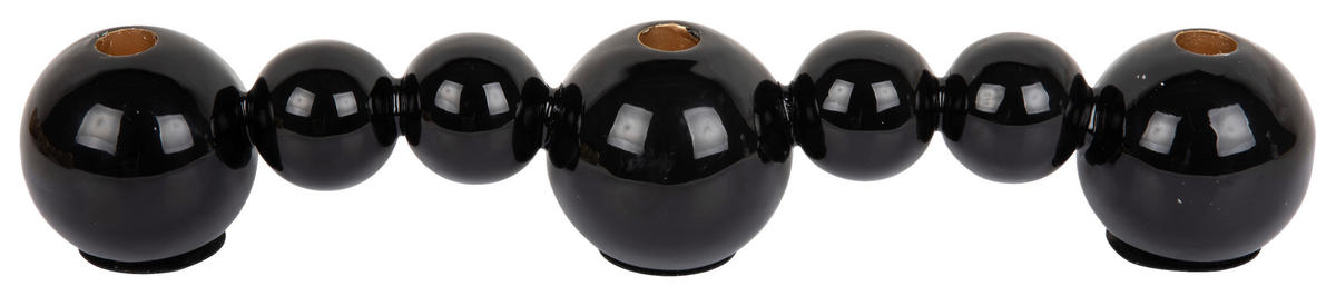 KERZENHALTER - Schwarz, Basics, Metall (41/7/7cm) - Present Time