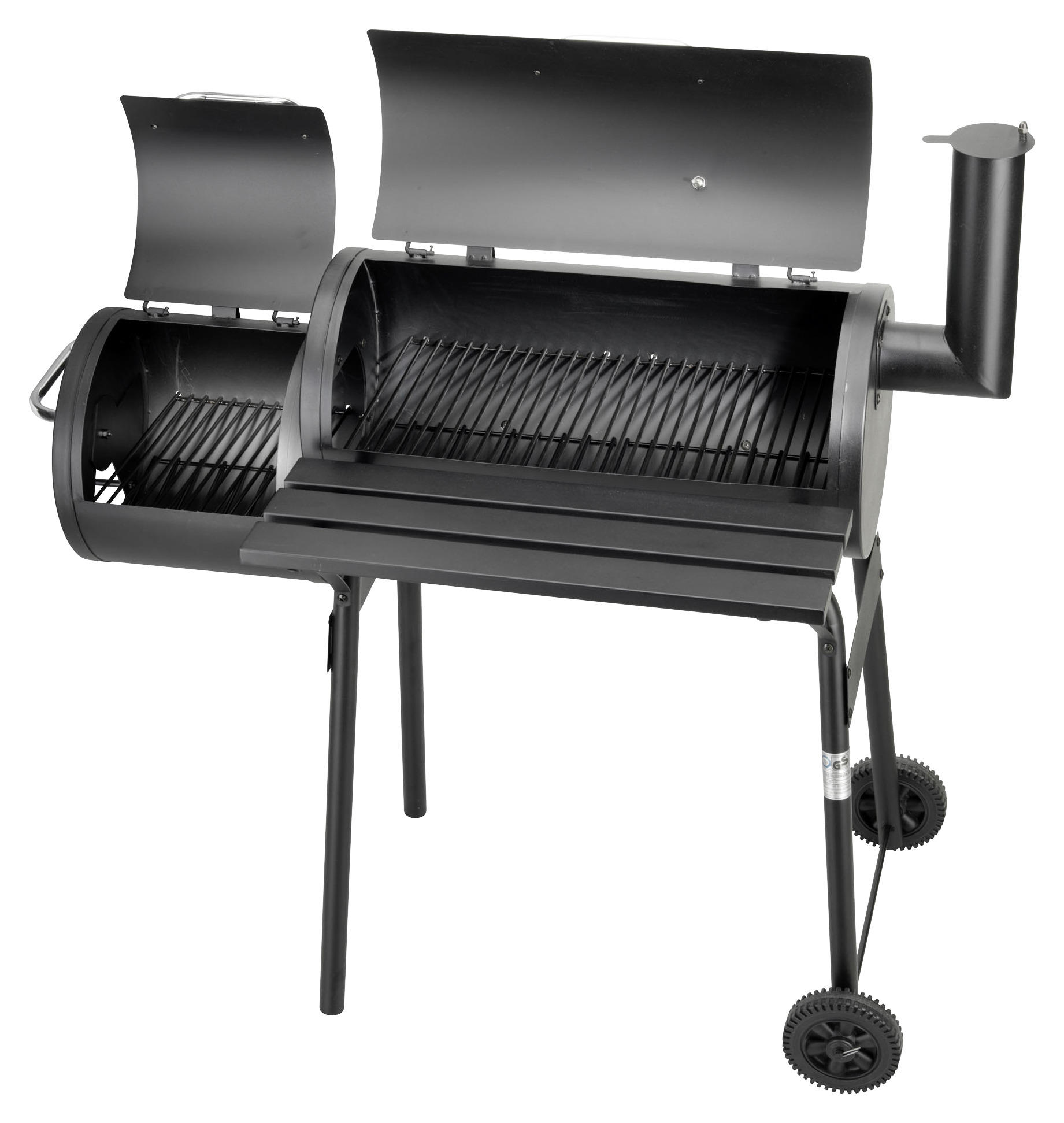Smoker Texas  Schwarz  - Schwarz, KONVENTIONELL, Metall (114cm)
