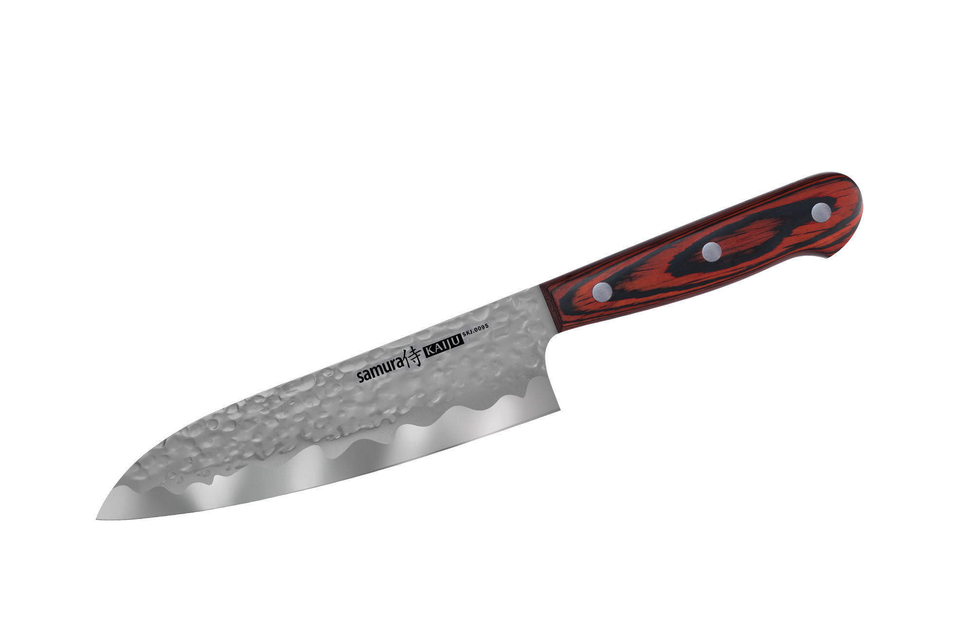 NOŽ SANTOKU  KAIJU 31/4,8/1,6 cm           jeklo - srebrne barve/rjava, Basics, kovina/les (31/4,8/1,6cm) - Samura