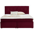 BOXSPRINGBETT 180/200 cm  in Rot  - Rot/Schwarz, Design, Kunststoff/Textil (180/200cm) - Xora