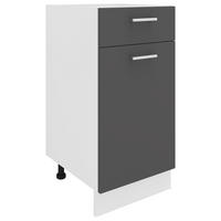 BÄNKSKÅP 40/82/46 cm  i antracit, vit  - vit/aluminiumfärg, Klassisk, metall/trämaterial (40/82/46cm) - MID.YOU