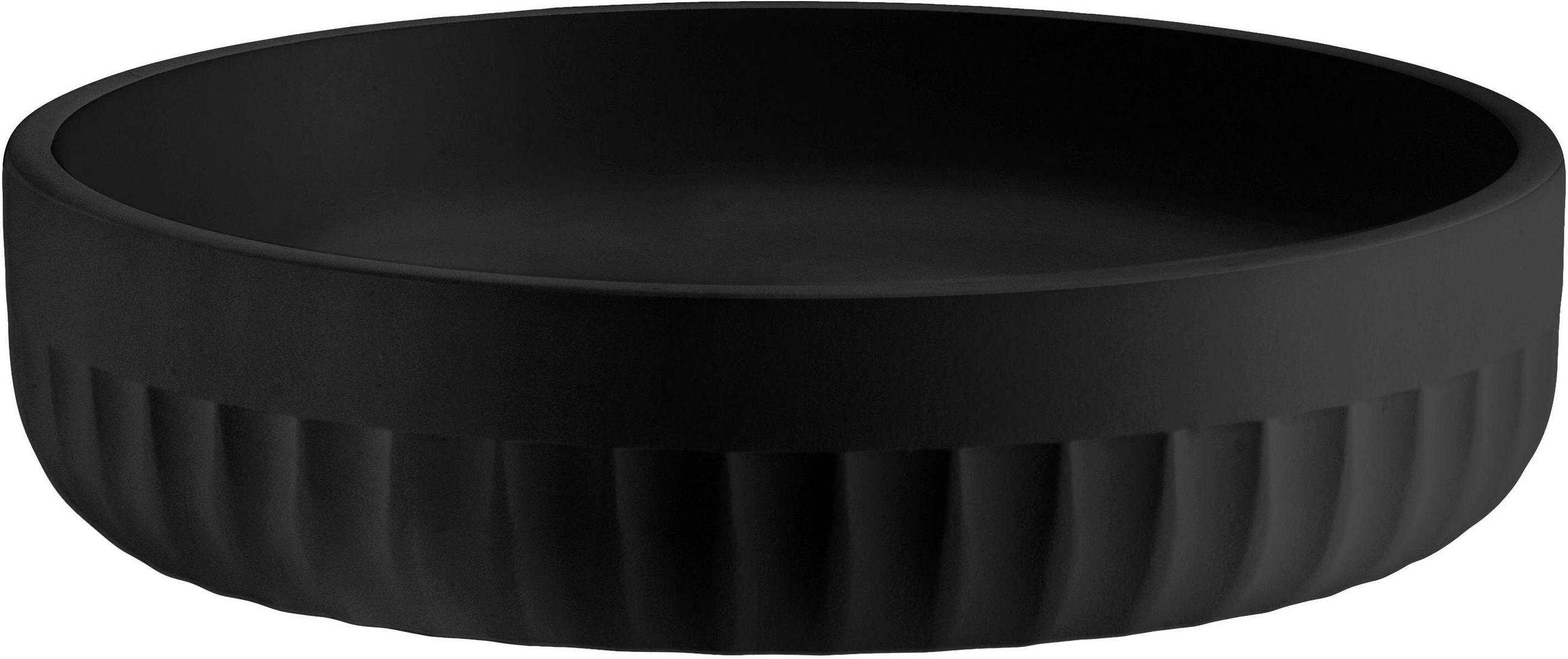 SEIFENSCHALE Schwarz  - Schwarz, Basics, Kunststoff (12/5,5/9,2cm)