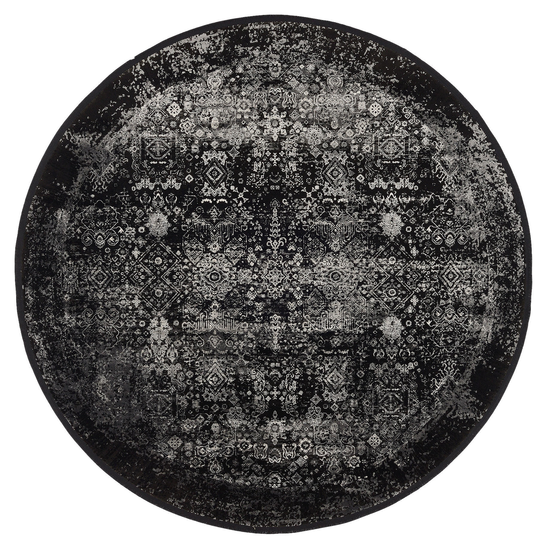 WEBTEPPICH 160 cm Calais  - Schwarz/Grau, Design, Textil (160cm) - Dieter Knoll