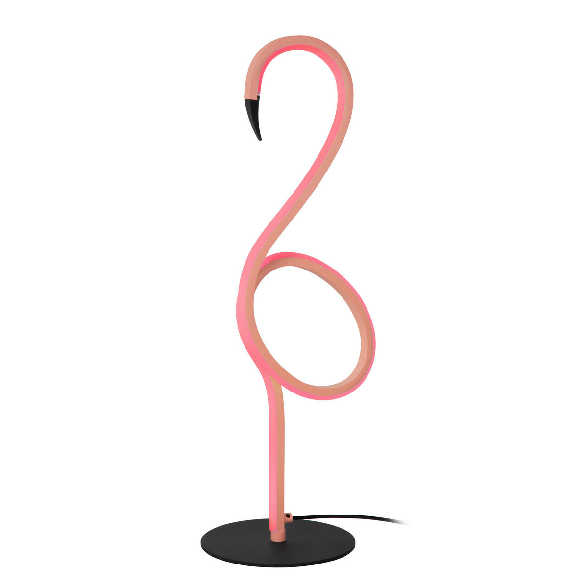 LED-TISCHLEUCHTE FLAMINGO 15/18.1/49.5 cm   - Schwarz, LIFESTYLE, Metall (15/18.1/49.5cm) - Lucide