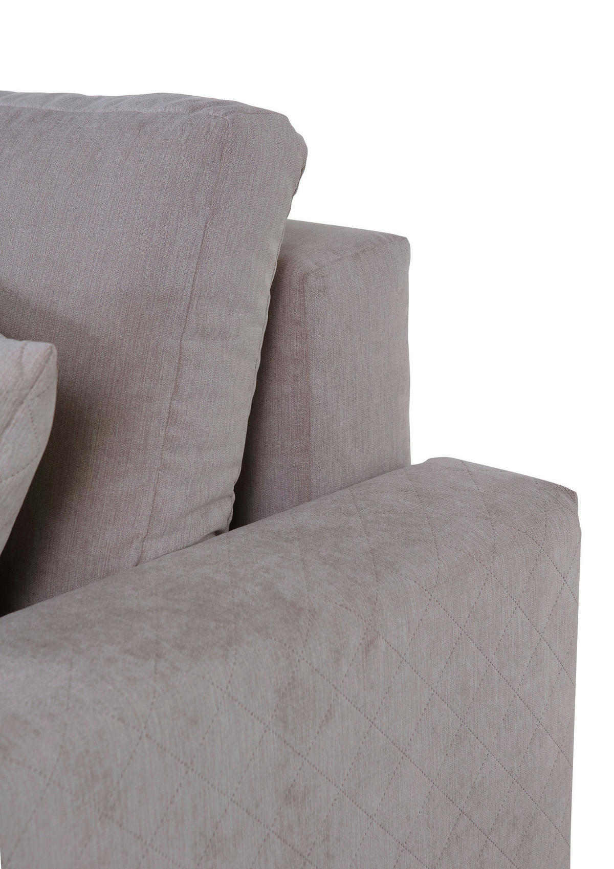 ECKSOFA Hellgrau Flachgewebe  - Rot/Hellgrau, KONVENTIONELL, Kunststoff/Textil (176/243cm) - MID.YOU