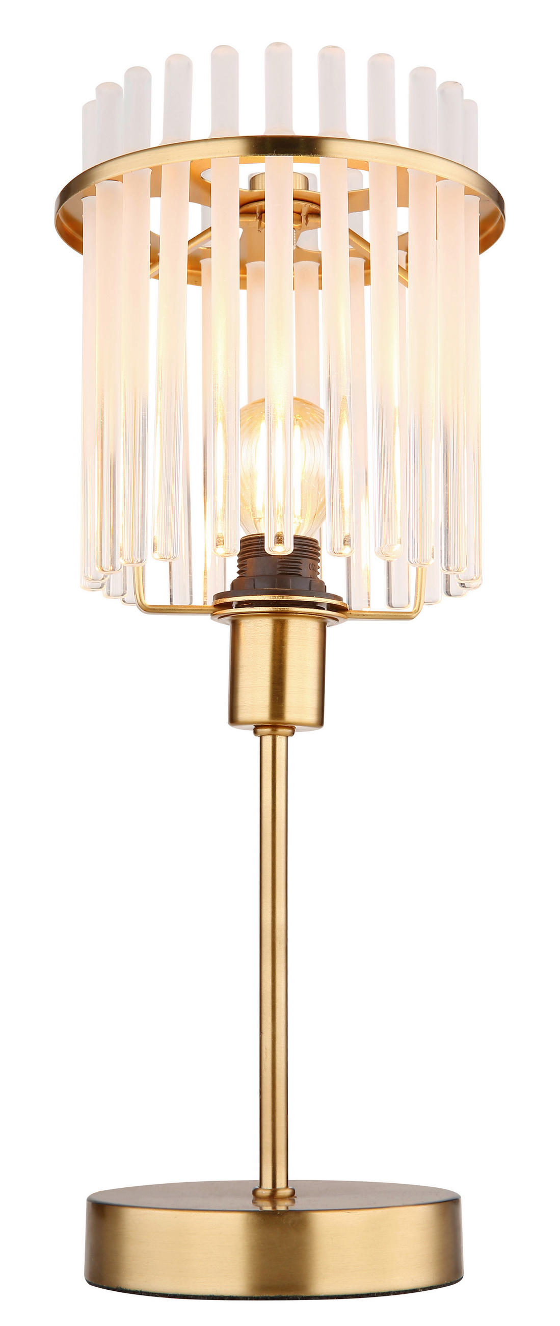 BORDSLAMPA 15/15/37,5 cm   - klar/opal, Klassisk, metall/glas (15/15/37,5cm) - Globo