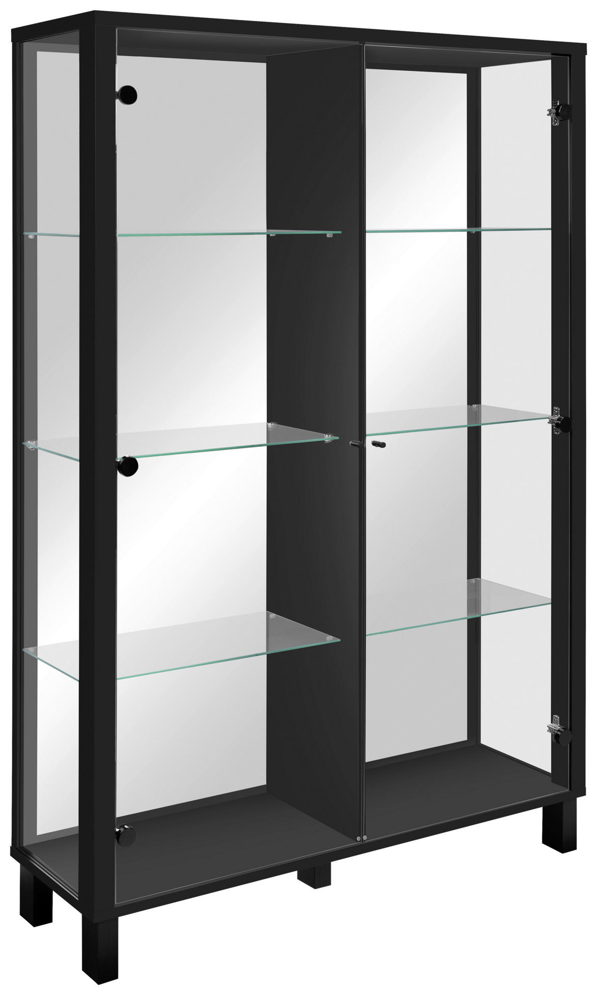 HIGHBOARD  in 100/150/33 cm  - Schwarz, KONVENTIONELL, Glas/Holzwerkstoff (100/150/33cm) - Carryhome