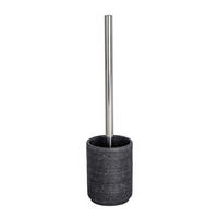 TOALETTBORSTSET i metall  plast   - kromfärg/antracit, Basics, metall/plast (9/37/9cm)