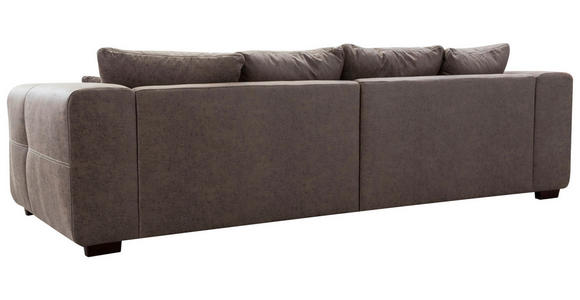 BIGSOFA Flachgewebe Braun  - Beige/Braun, KONVENTIONELL, Holz/Textil (287/69/108cm) - Cantus