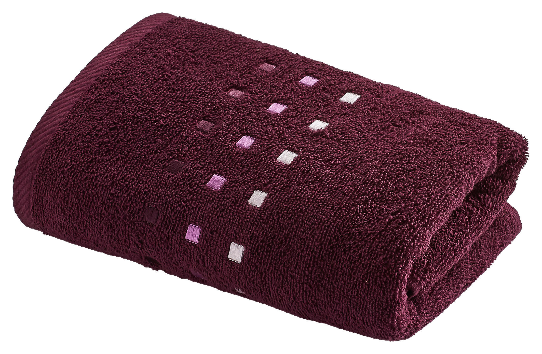 HANDTUCH Quattro - Pflaume, Basics, Textil (50/100cm) - Esposa