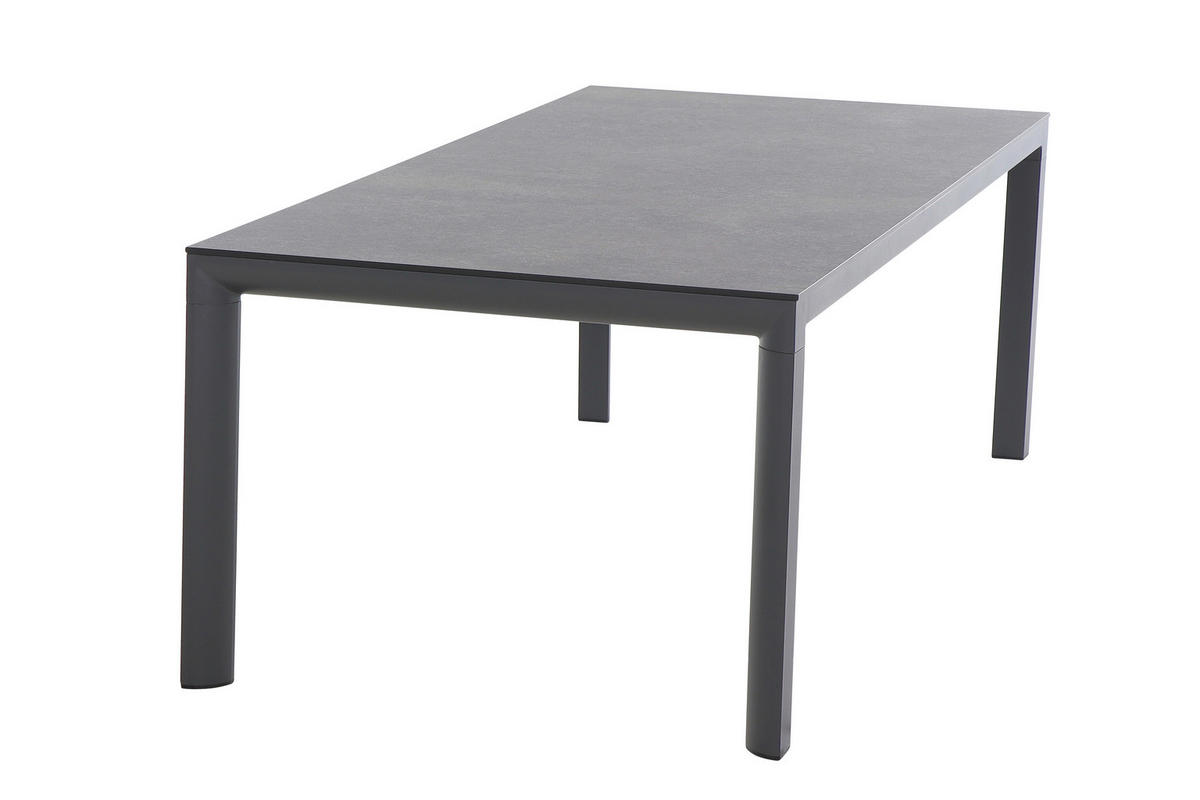 LOUNGEGARNITUR Aluminium  - Anthrazit, Basics, Kunststoff/Textil (100/74/220cm) - Siena Garden