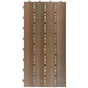 TERRASSENFLIESE - Eichefarben, Konventionell, Holzwerkstoff/Kunststoff (30/60/2,4cm) - Ambia Garden