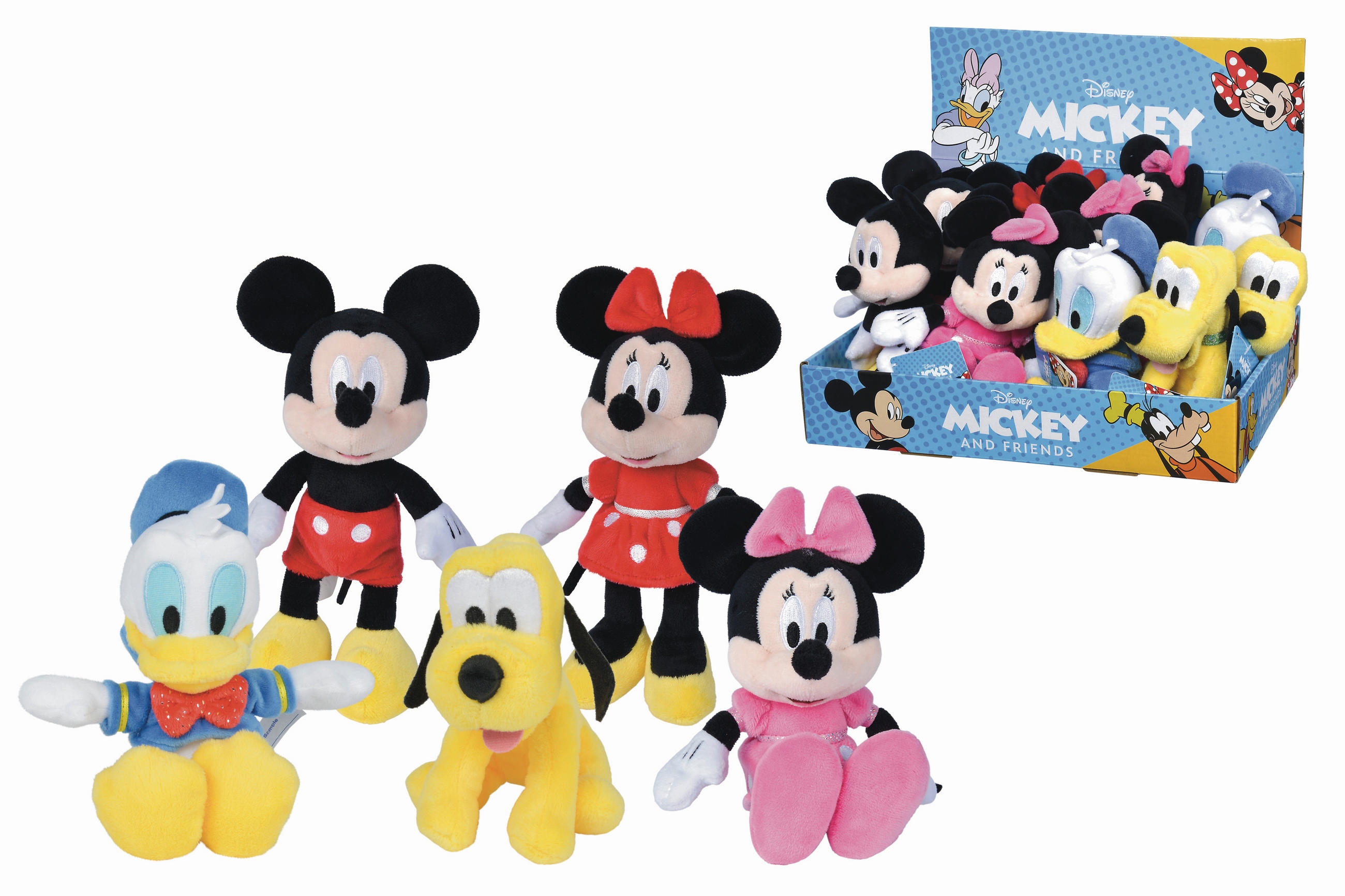 PLÜSCHTIER Disney Mickey Mouse  - Multicolor, Basics, Textil (11/12/14cm) - Disney