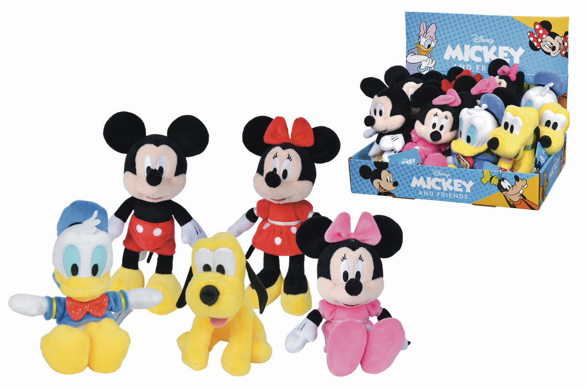 PLÜSCHTIER Disney Mickey Mouse  - Multicolor, Basics, Textil (11/12/14cm) - Disney