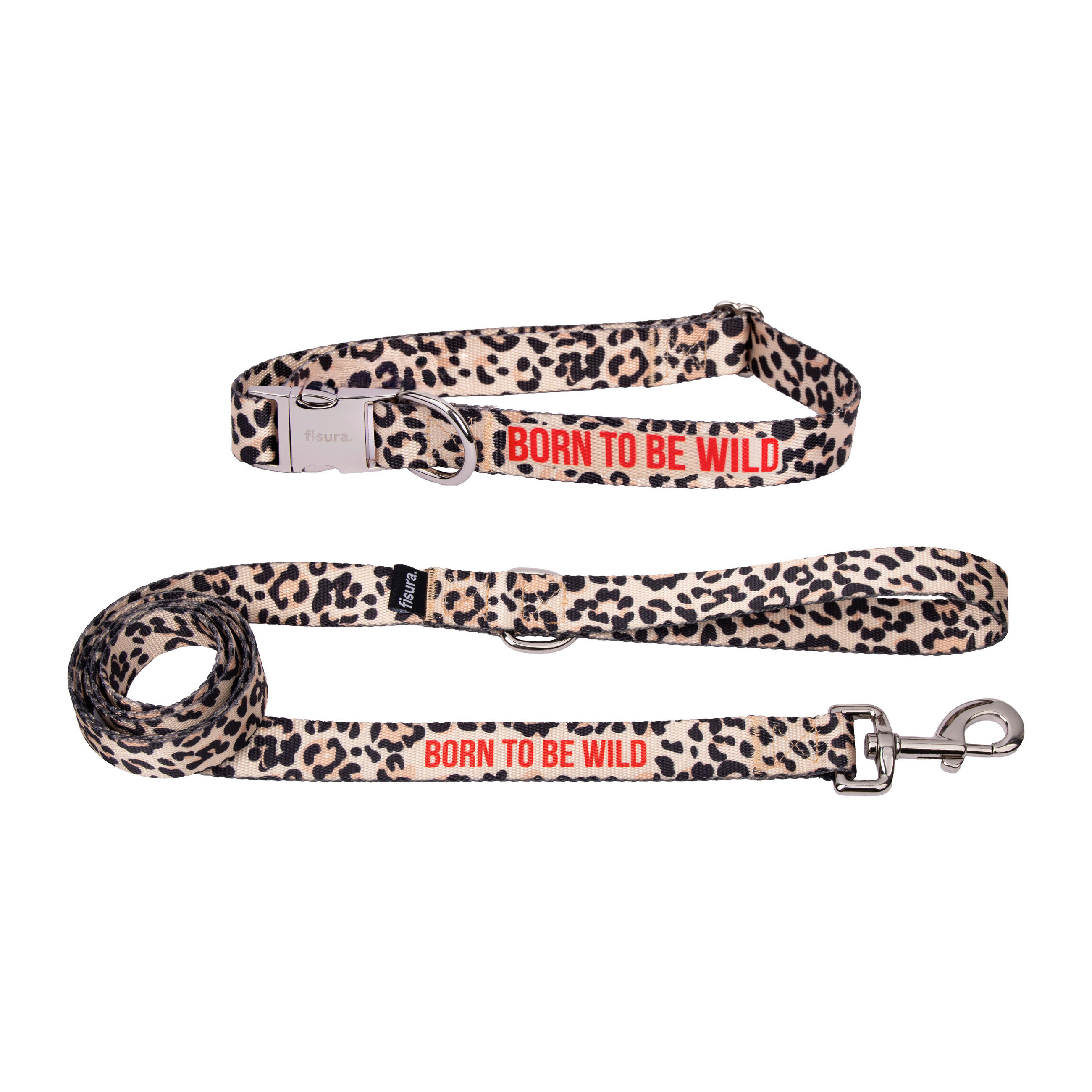 TIERSET  - Hellbraun/Rot, Trend, Textil/Metall (120/2.5/0.02cm)