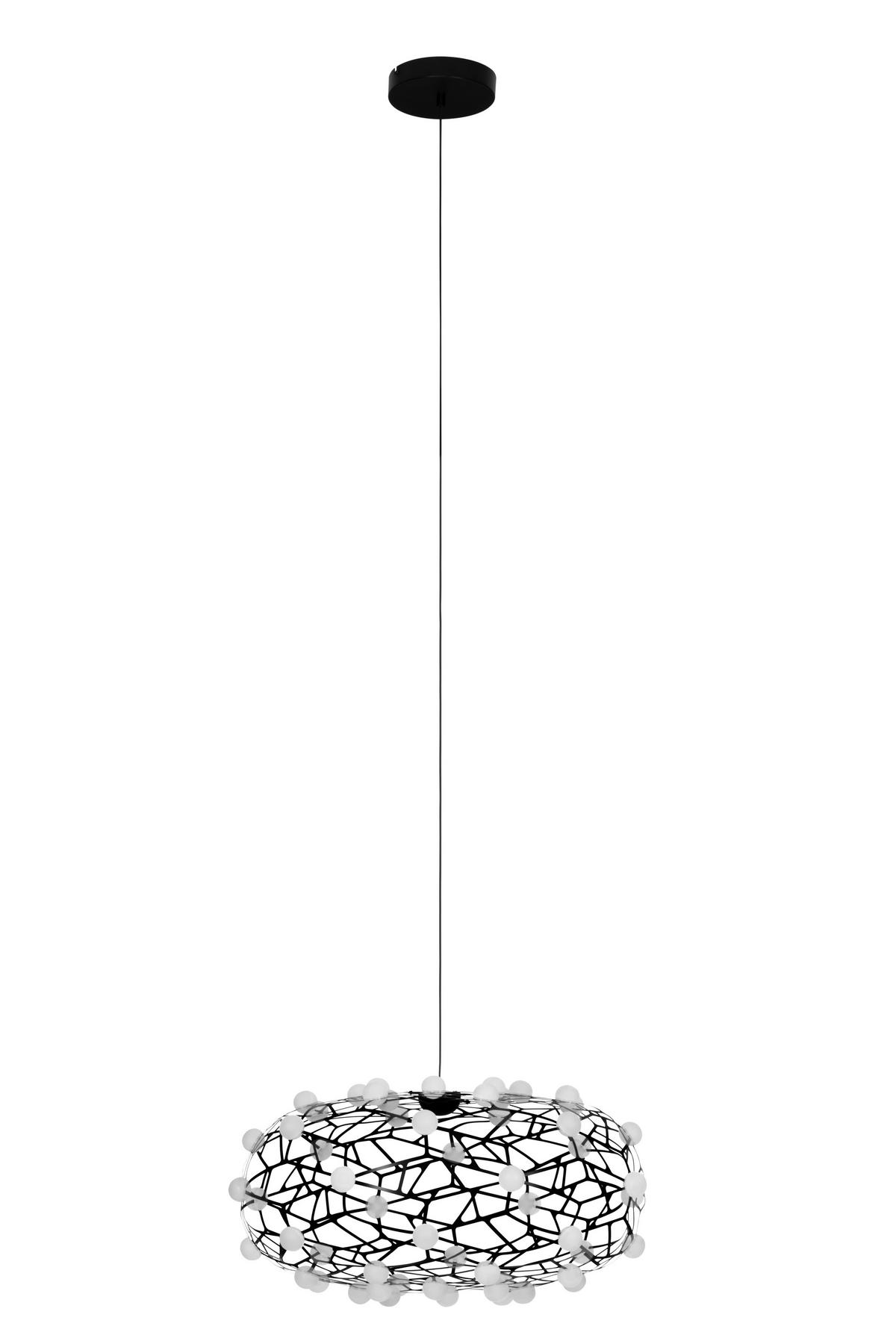 LED-HÄNGELEUCHTE Knoxville 61/150 cm   - Schwarz, Design, Kunststoff/Metall (61/150cm) - Dieter Knoll