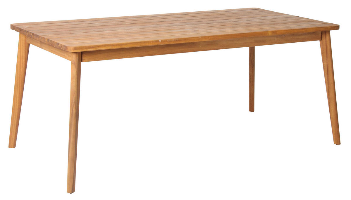 ZAHRADNÍ SESTAVA dřevo, kov, plast, textil - barvy teak/barvy akácie, Basics, kov/dřevo (180/90/76cm) - Gardenson