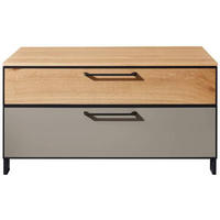 GARDEROBENBANK  in 84/44/40 cm  - Wildeiche/Fango, Design, Metall (84/44/40cm) - Dieter Knoll