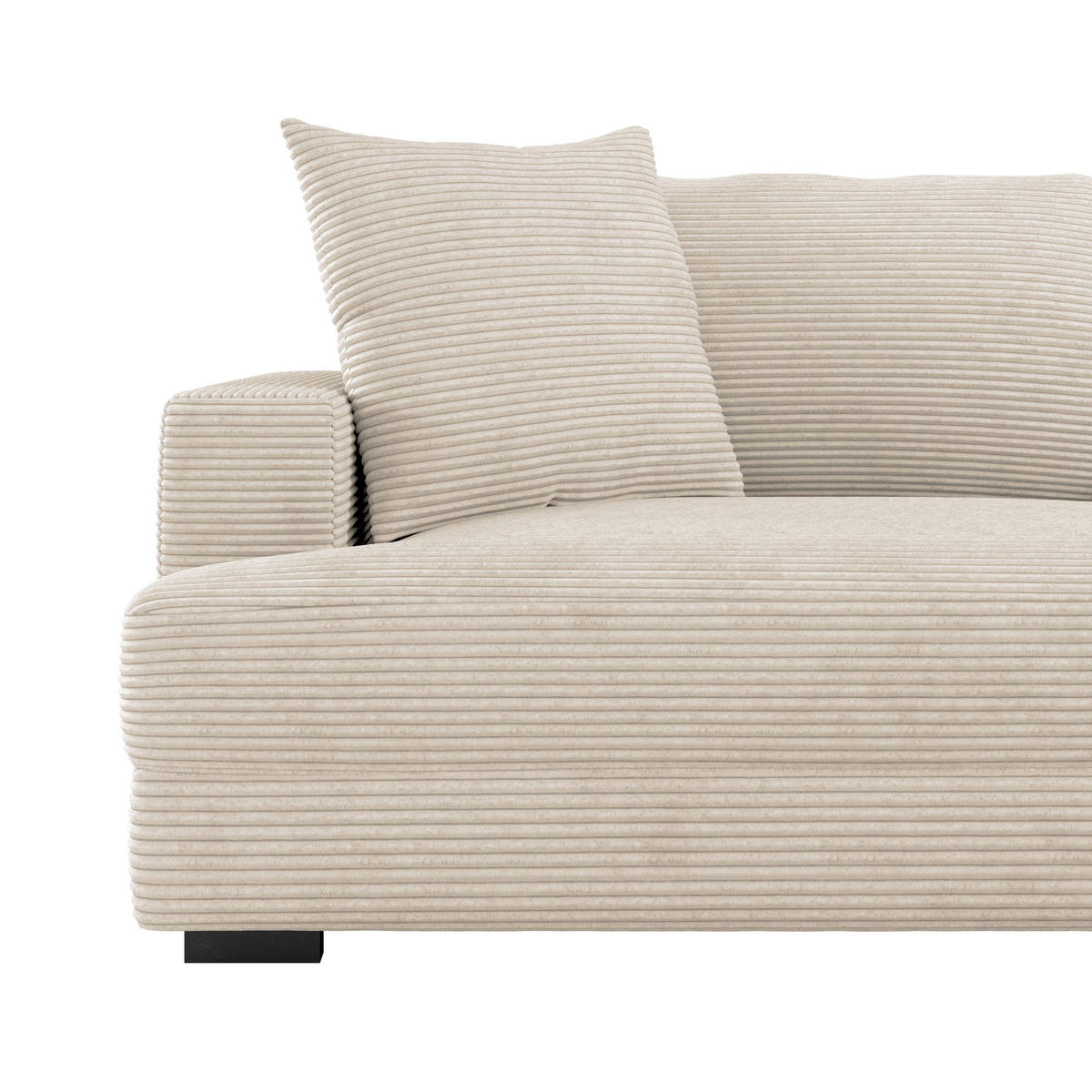MEGASOFA Perlmutt  - Wengefarben/Perlmutt, Trend, Kunststoff/Textil (261/83/124cm) - Livetastic