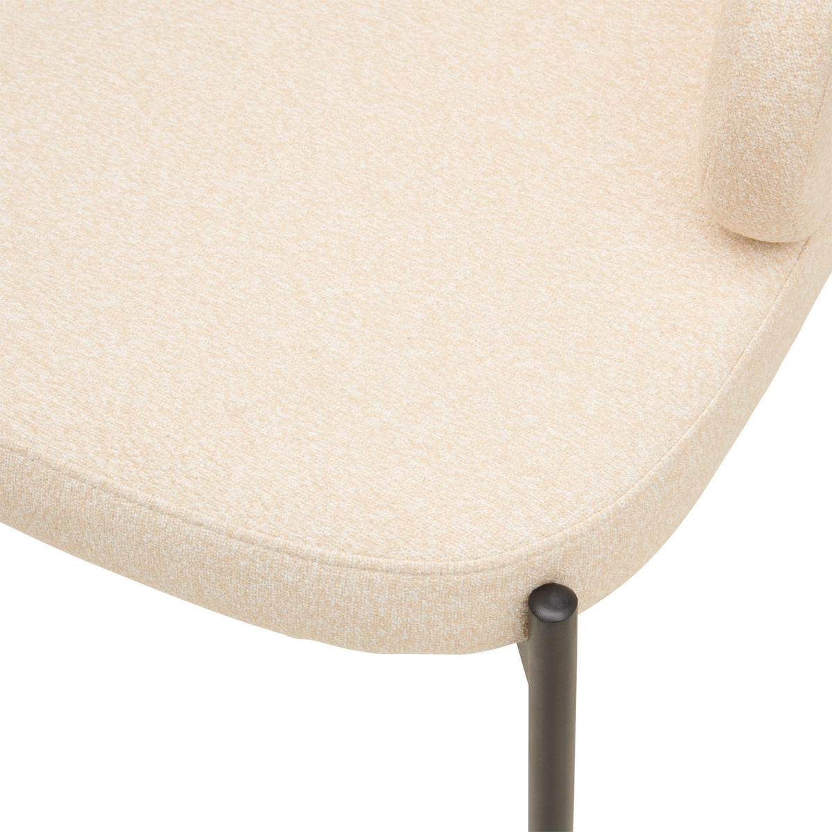 ŽIDLE S PODRUČKAMI, železo, tkaná látka, světle žlutá - černá/světle žlutá, Moderní, kov/textil (52/80/56cm) - MID.YOU