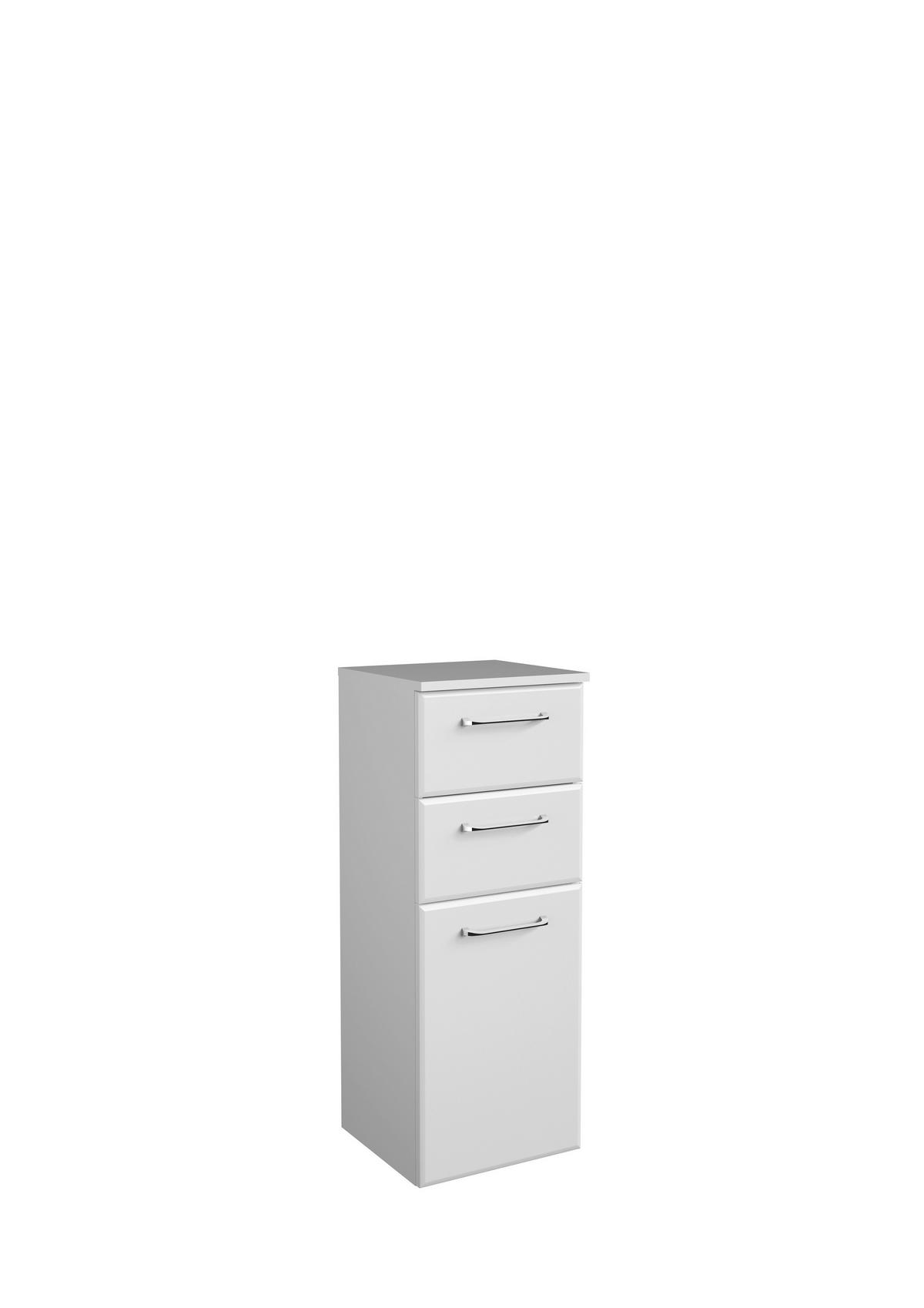 MIDI SKŘÍŇKA, bílá, 35/90,5/33 cm - bílá/barvy chromu, Konvenční, kompozitní dřevo/plast (35/90,5/33cm) - Xora