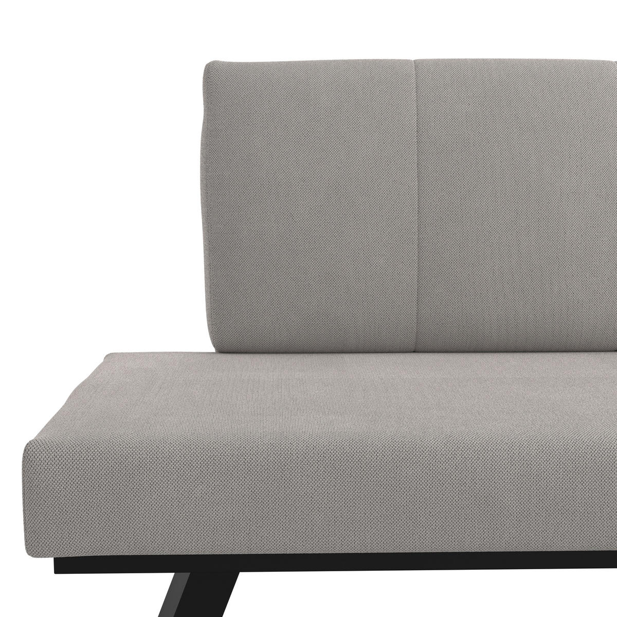 ECKBANK 185/150 cm Webstoff Beige   - Beige/Schwarz, KONVENTIONELL, Textil (185/150cm)