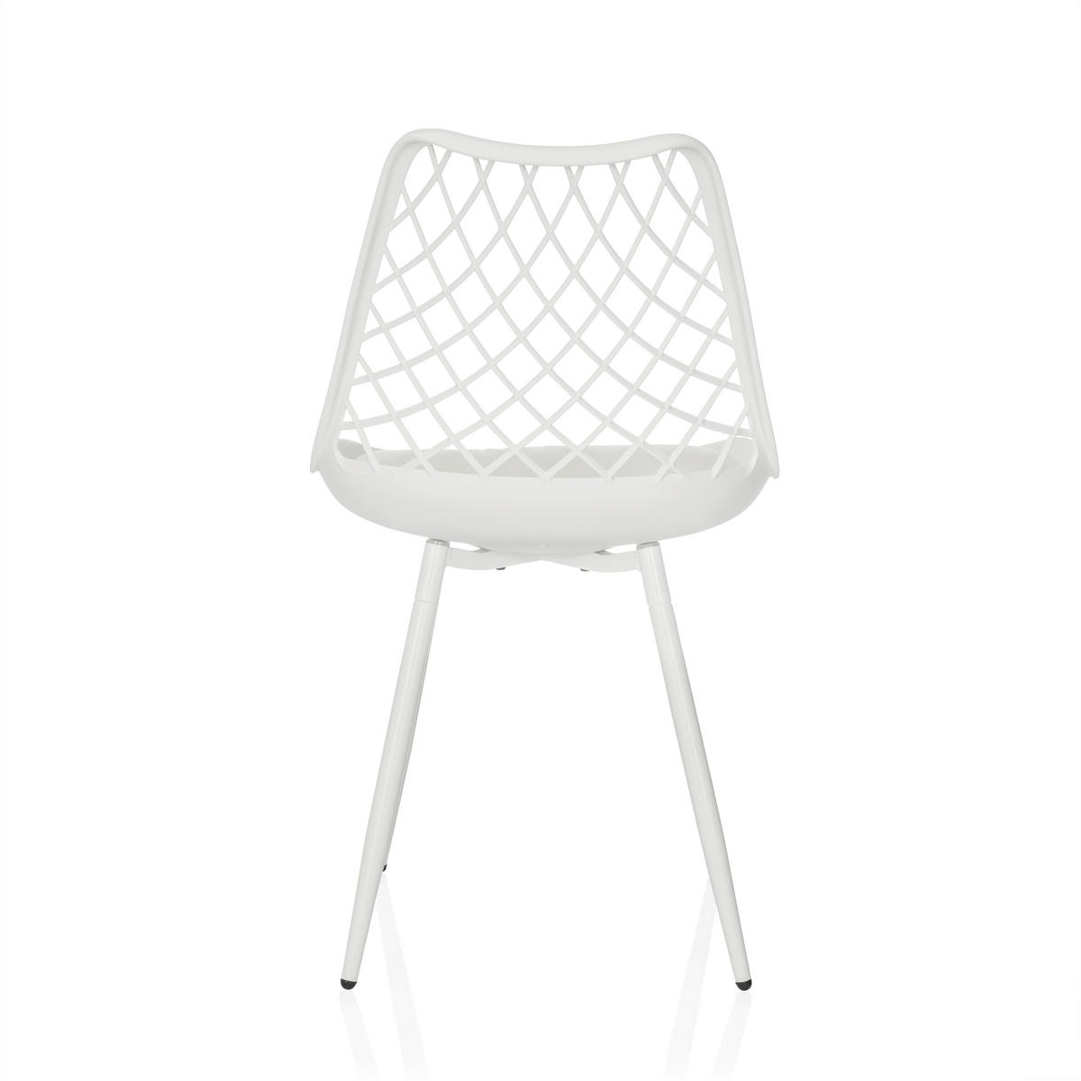 GARTENSTUHL Weiß  - Weiß, MODERN, Kunststoff/Metall (48/83/57cm) - MID.YOU