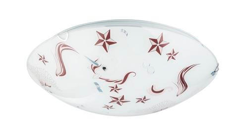 TAKLAMPA BARNRUM 40/8 cm   - vit/rosa, Basics, metall/glas (40/8cm)