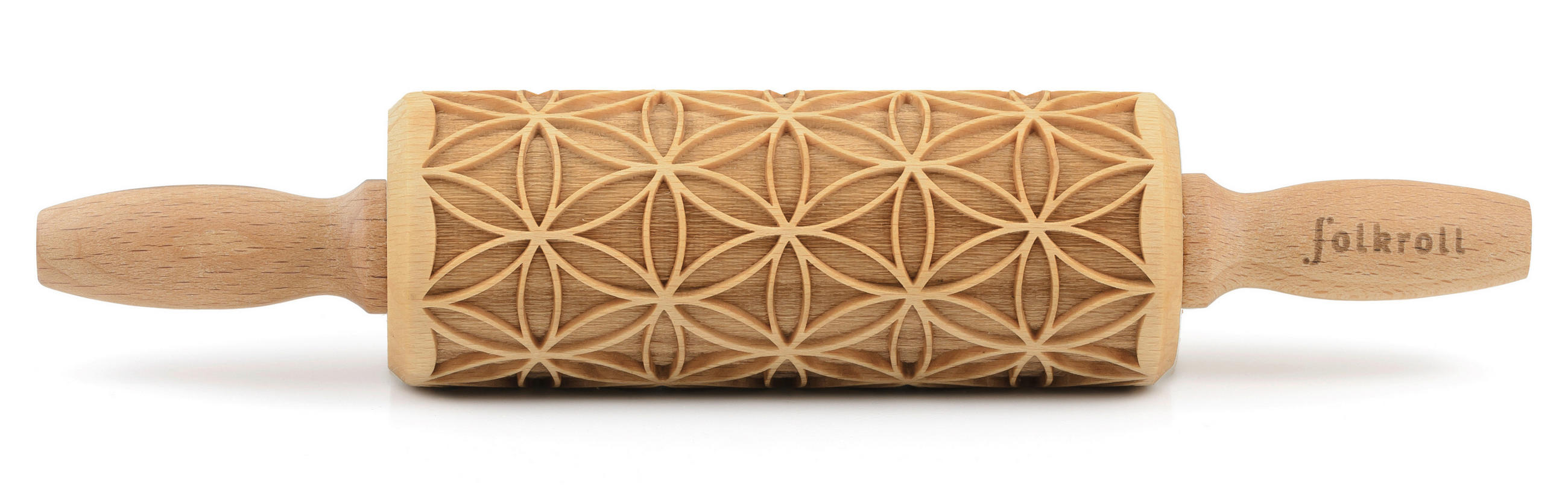 MOTIV-TEIGROLLE - Naturfarben, Basics, Holz (23/4,5/4,5cm) - Folkroll