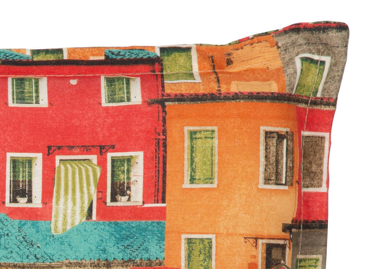 PODUŠKA NA LEŽADLO, 191/58/8 cm - oranžová/biela, Basics, textil (191/58/8cm) - Gardenson