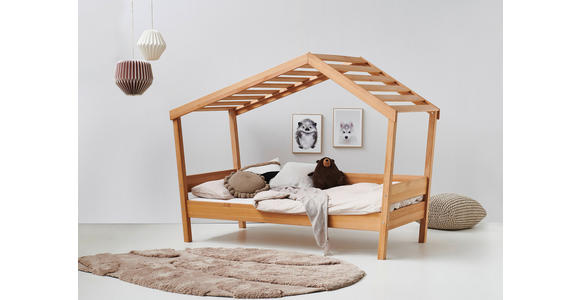 BETT 90/200 cm  in Buchefarben  - Buchefarben, KONVENTIONELL, Holz (90/200cm) - Carryhome