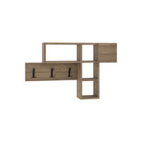 WANDGARDEROBE - Eiche dunkel, Design, Holzwerkstoff (99.5/61/15cm) - Livetastic