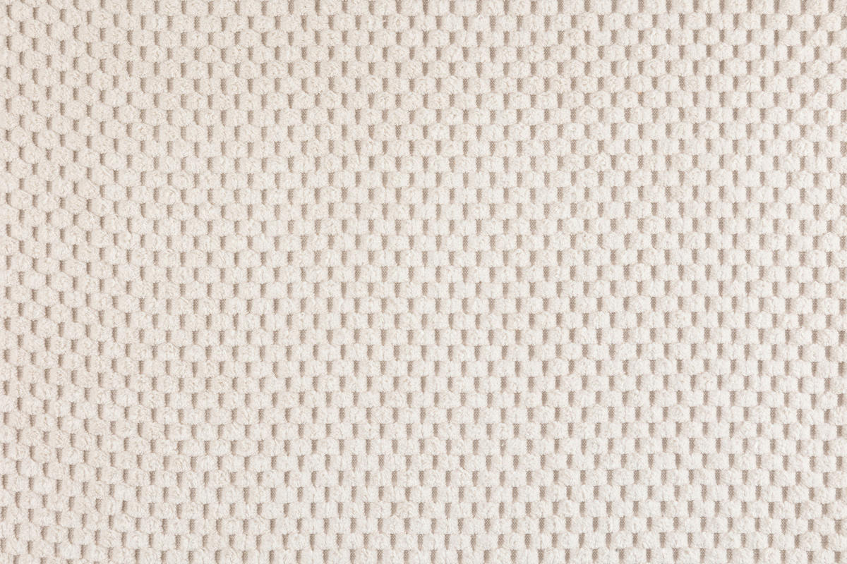 SCHLAFSOFA  mit Liegefunktion, Schlafen auf Sitzhöhe, Rücken echt Chenille Creme  - Creme/Schwarz, KONVENTIONELL, Kunststoff/Textil (222/90/100cm) - Carryhome