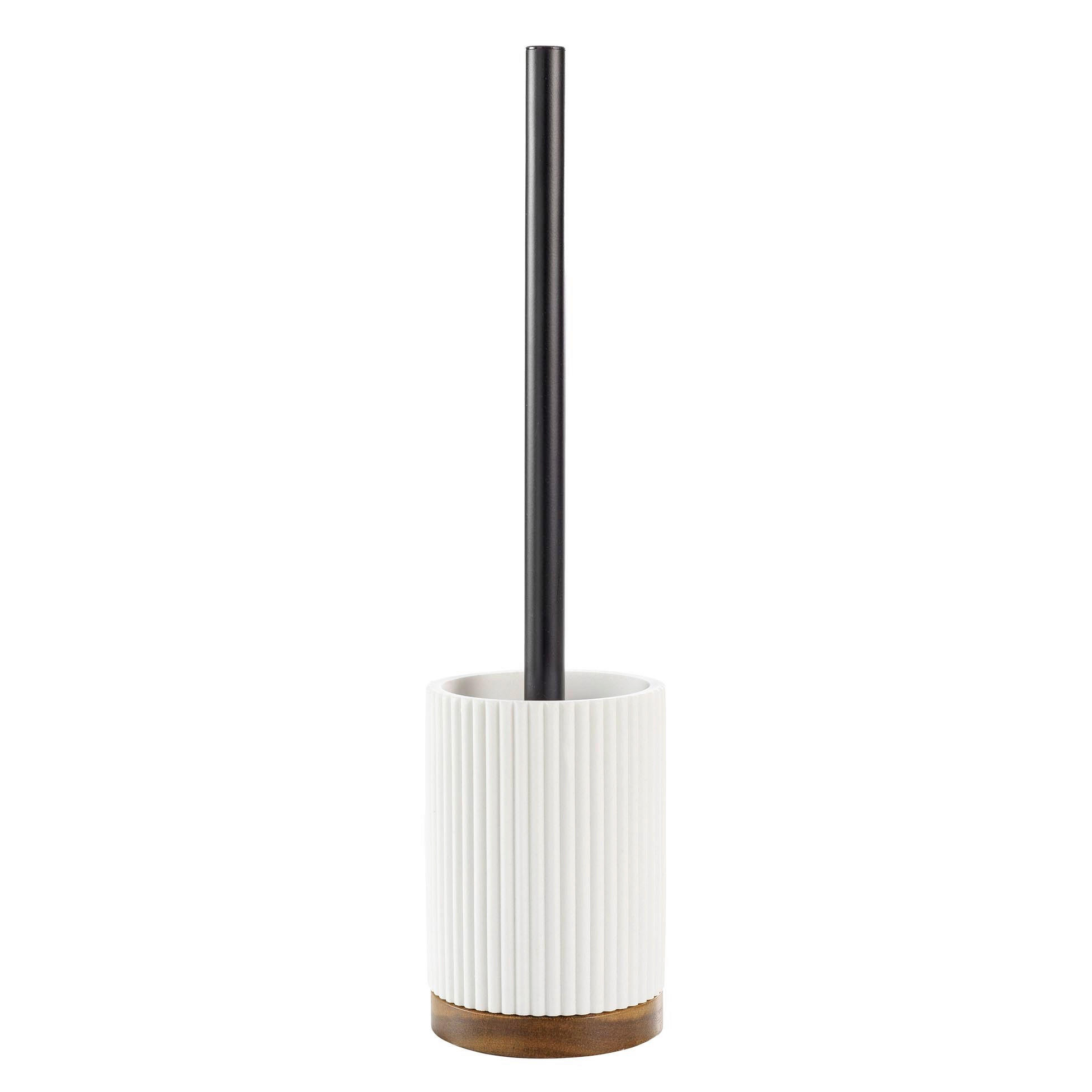 WC-GARNITURA S ŠČETKO - bela, Basics, umetna masa (9.1/38.5cm) - Homeware
