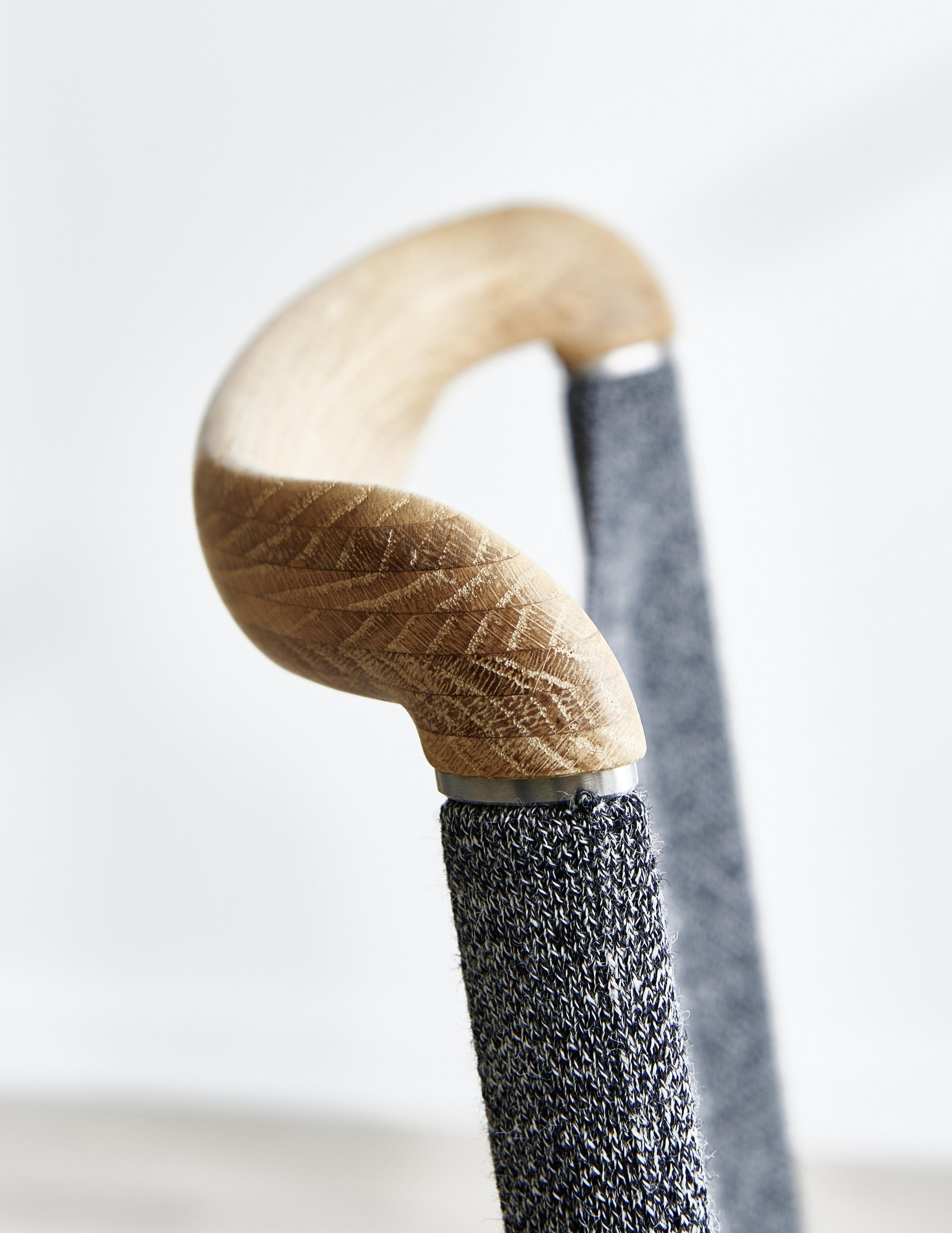 SCHWINGSTUHL  in Edelstahl Webstoff  - Edelstahlfarben/Eichefarben, Design, Holz/Textil (49/101/61cm) - Venjakob