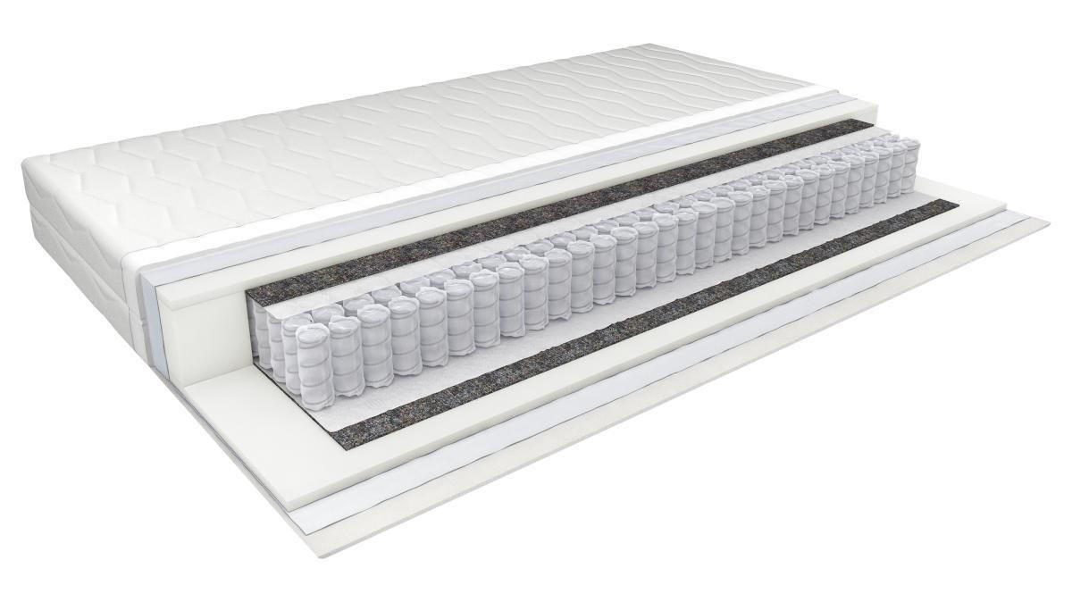 DUŠEK   90/200 cm    - bela, Osnovno, tekstil (90/200cm) - Sleeptex