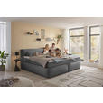 FAMILIENBOXSPRINGBETT - Dunkelgrau/Schwarz, LIFESTYLE, Kunststoff/Textil (240/200cm) - Esposa