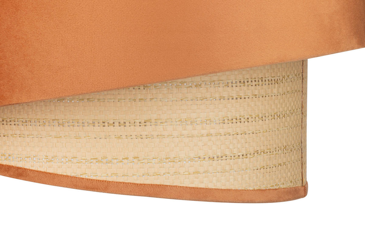 HÄNGELEUCHTE 38/150 cm  - Naturfarben/Orange, Trend, Papier/Textil (38/150cm) - Collett's Monde