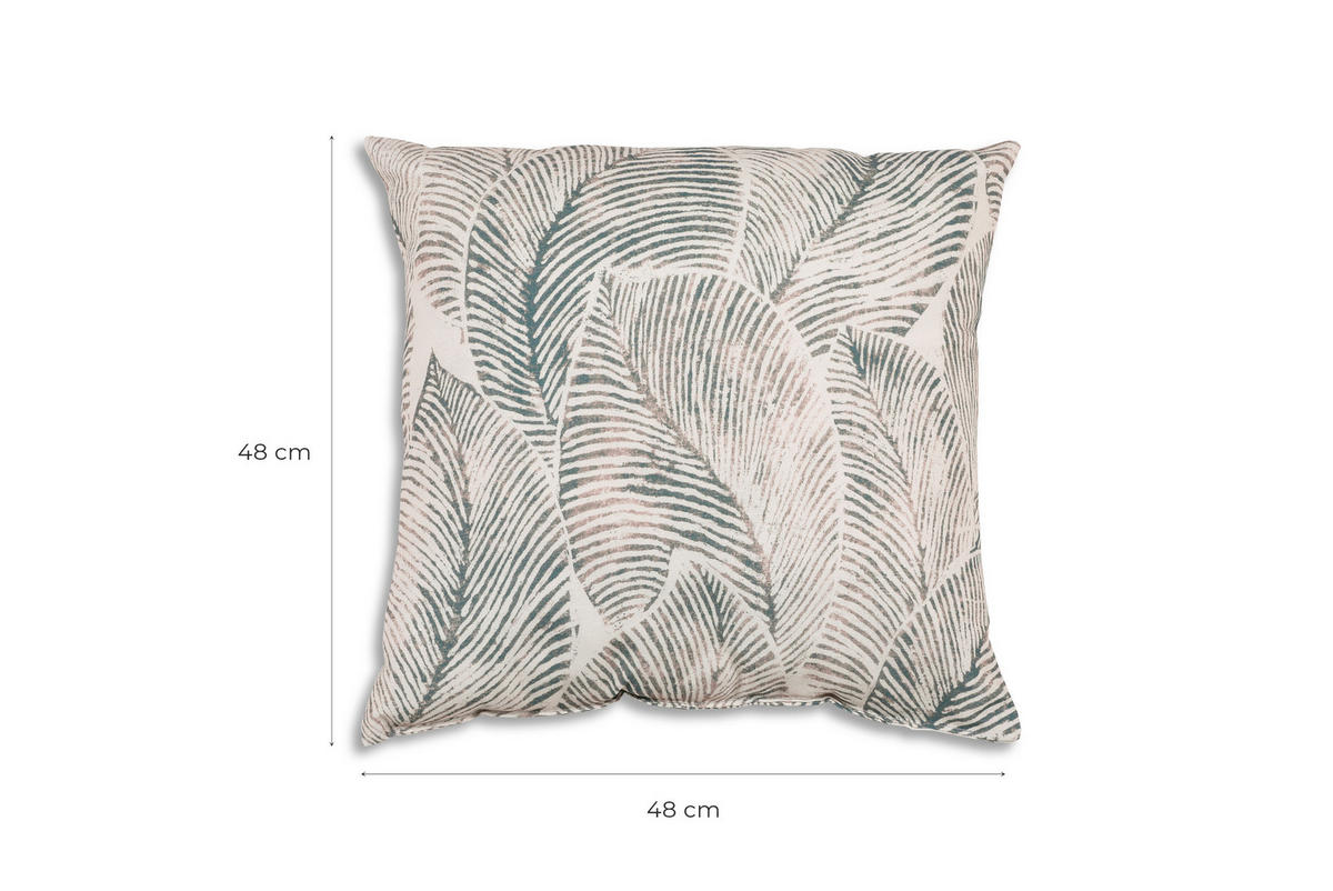 ZIERKISSENSET 2-teilig 48/48 cm  - Beige/Grau, Basics, Textil (48/48cm)