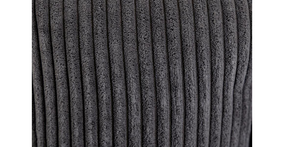 BARHOCKER Cord Dunkelgrau Eisen Stoffauswahl, Sitzfläche 360° drehbar, inklusive Armlehnen  - Dunkelgrau/Schwarz, Design, Textil/Metall (54/101-122/58cm) - Novel