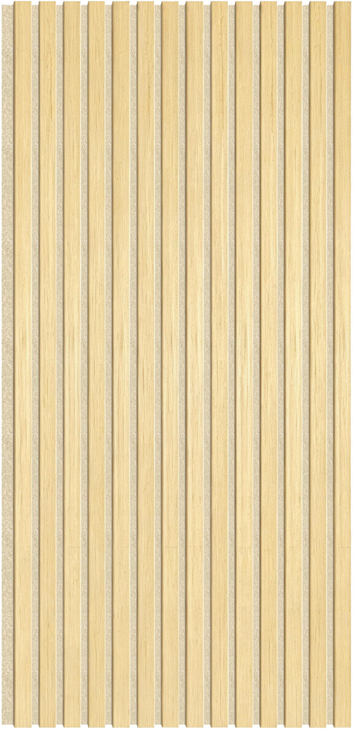 AKUSTIKPANEEL Echtholz Lean  - Eichefarben/Beige, KONVENTIONELL, Holz/Kunststoff (120/56/1.6cm) - Novel