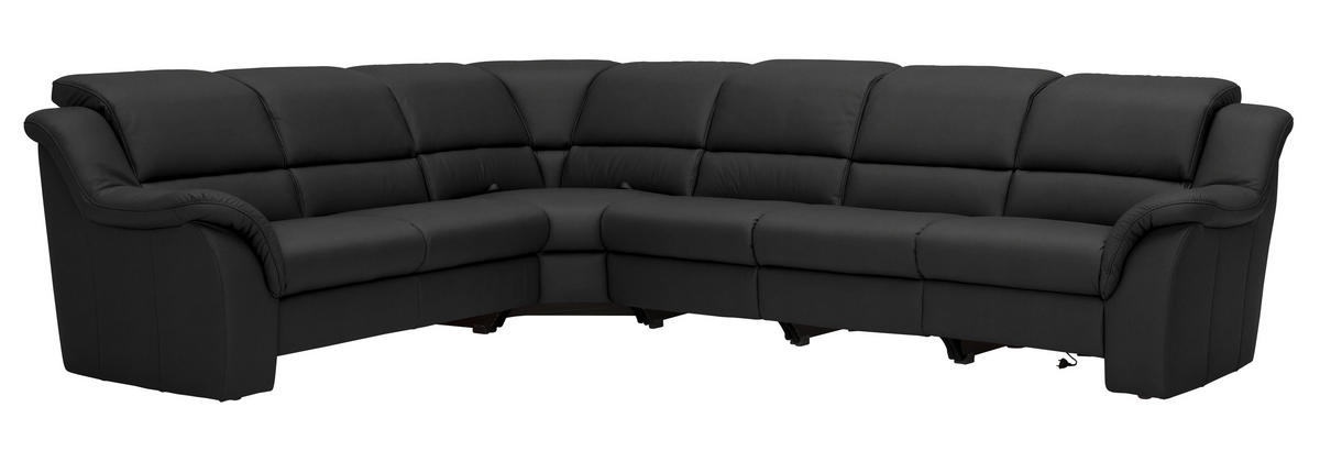 ECKSOFA  in Echtleder Anthrazit  260/324 cm  - Anthrazit/Schwarz, KONVENTIONELL, Leder/Kunststoff (260/324cm) - Cantus