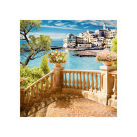 Tablou Pe Sticlă 30/30 cm  - verde închis/negru, Basics, sticlă/hârtie (30/30cm) - Monee