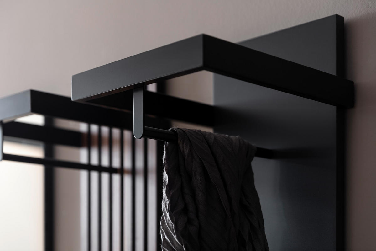GARDEROBE 5-teilig  in 300/200/38 cm  - Anthrazit/Nussbaumfarben, Design, Holz/Holzwerkstoff (300/200/38cm) - Moderano