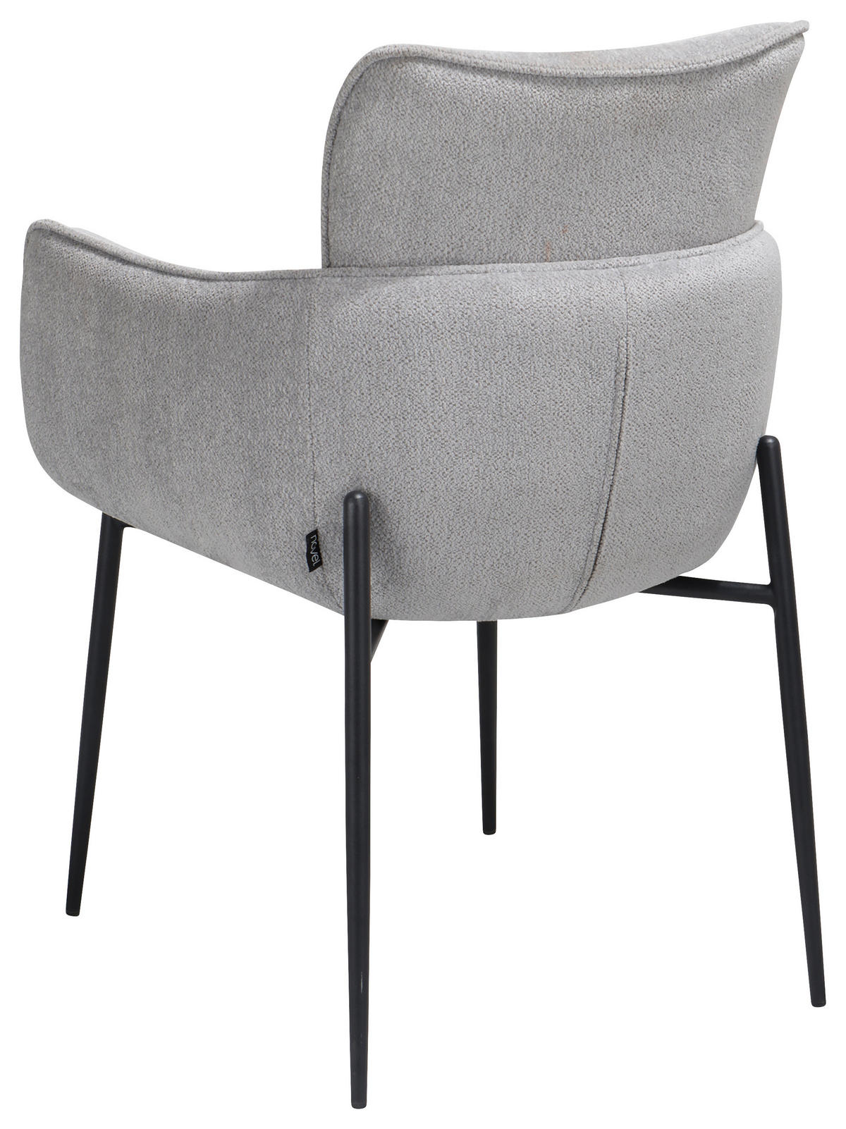 SCAUN CU BRAțE in gri deschis  - gri deschis/negru, Design, metal/textil (68/88/64cm) - Novel