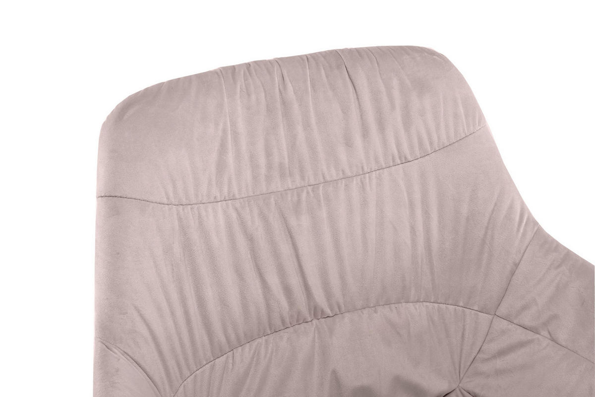 ARMLEHNSTUHL  in Samt  - Schwarz/Rosa, MODERN, Textil/Metall (64/82/63cm) - Livetastic